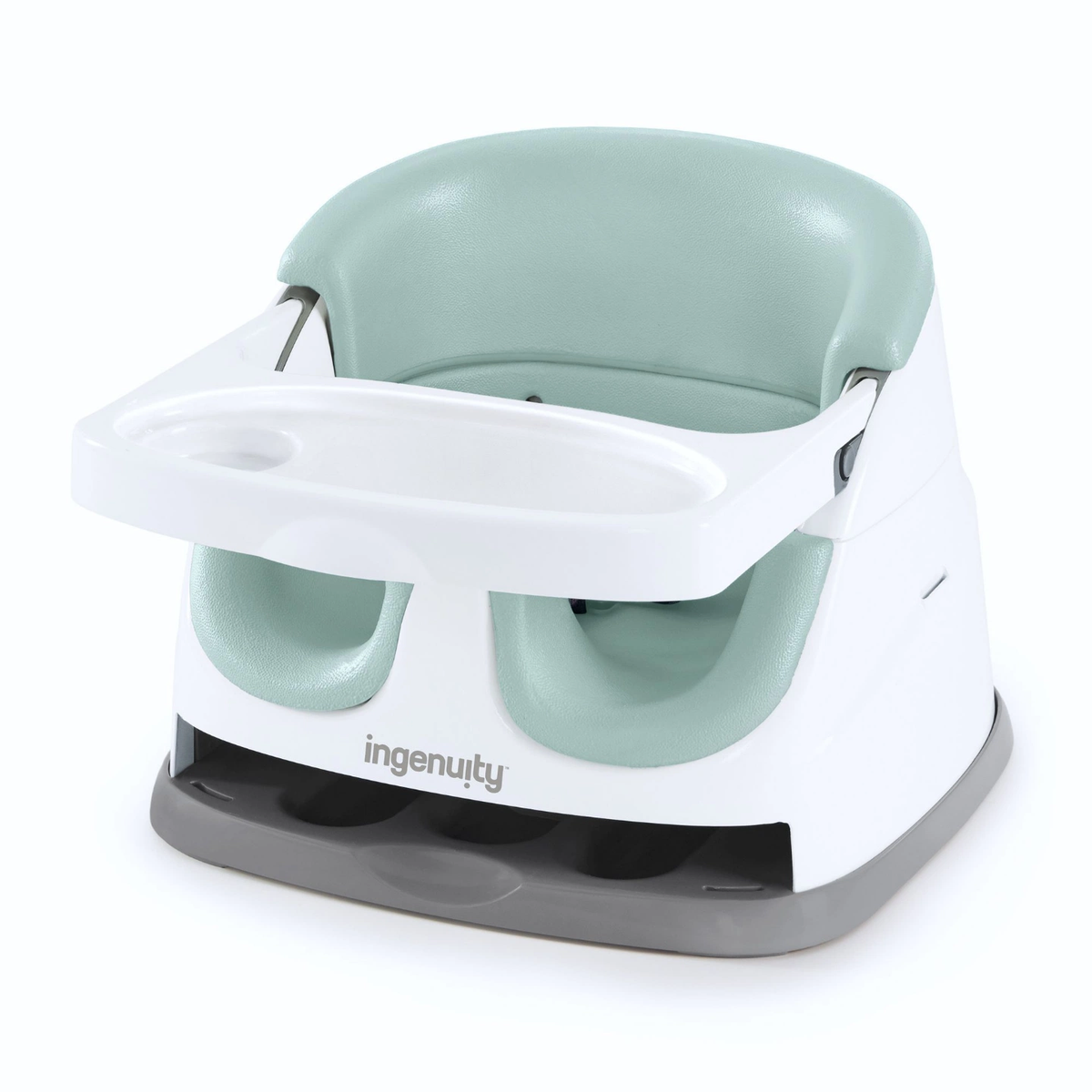 Ingenuity by Kids2 Portable Baby Booster Seat, 2-in-1 Toddler Feeding Chair & Sit-Up Floor Seat for Home, Dining & Travel