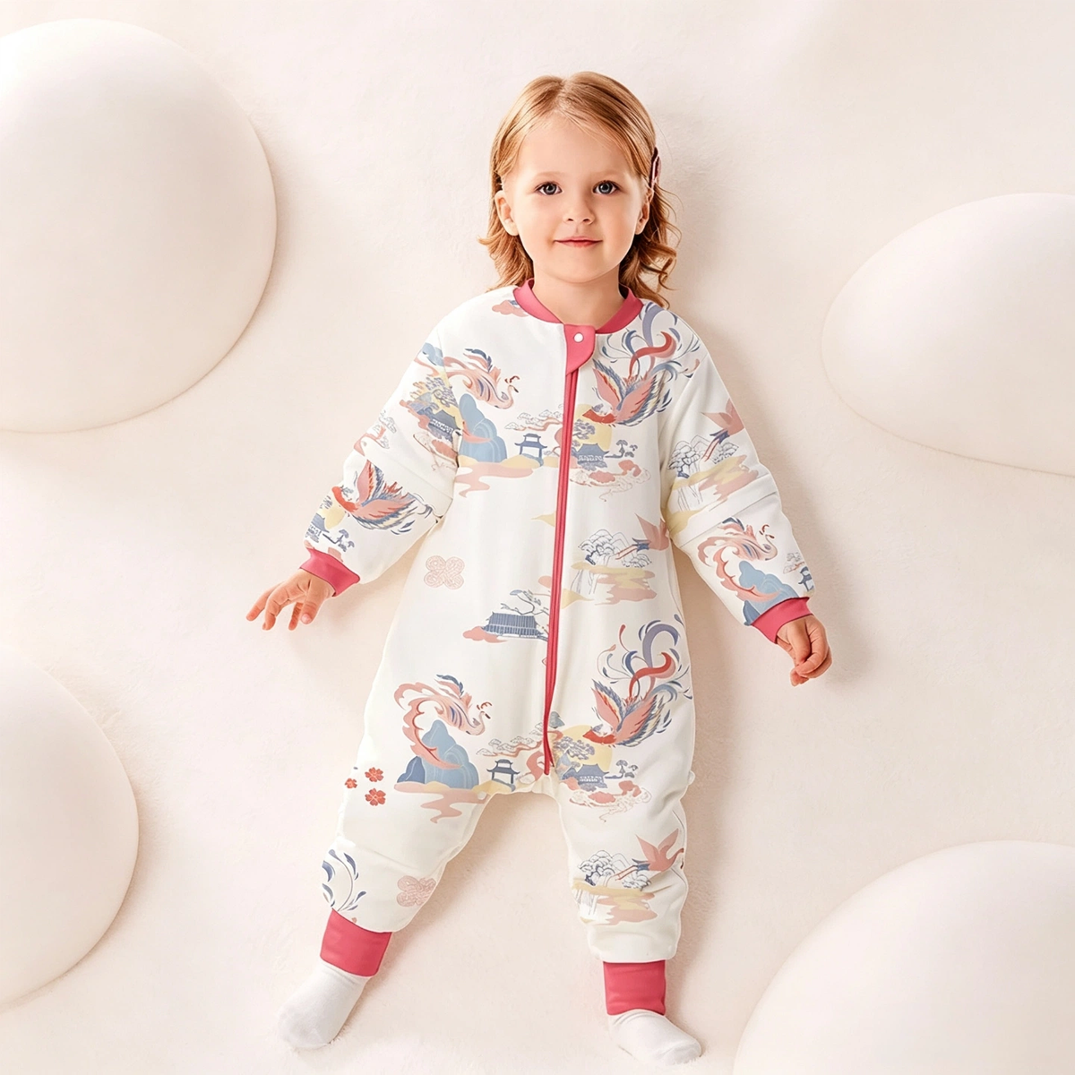 Usbetas Baby Sleep Sack, Thermostatic Split‑Leg Wearable Blanket for Spring Autumn Winter, Toddler Anti‑Kick Sleeping Bag
