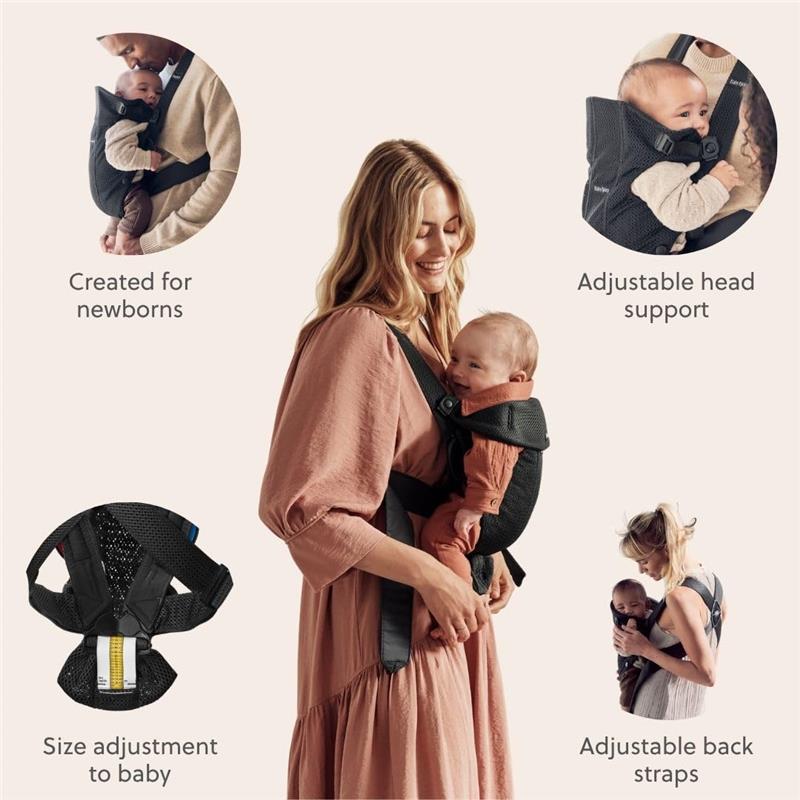 Babybjorn Baby Carrier Mini 3D Mesh, Black